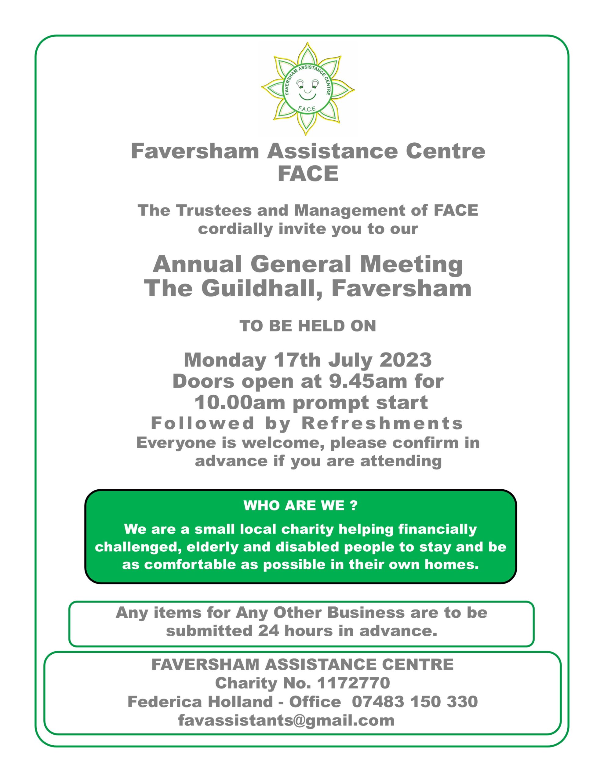 Read more about the article Faversham Assist AGM 2023