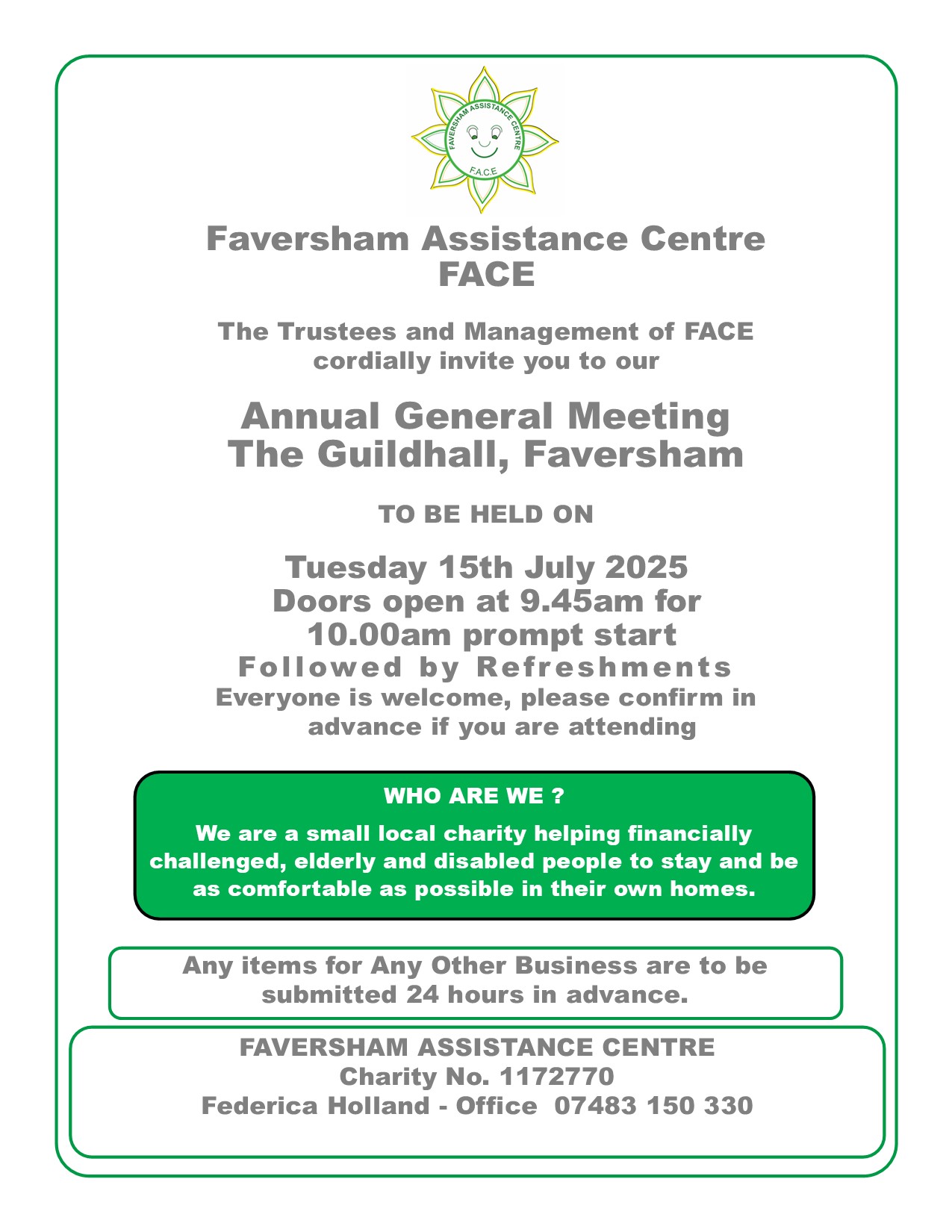 Annual General Meeting at The Guildhall 2026